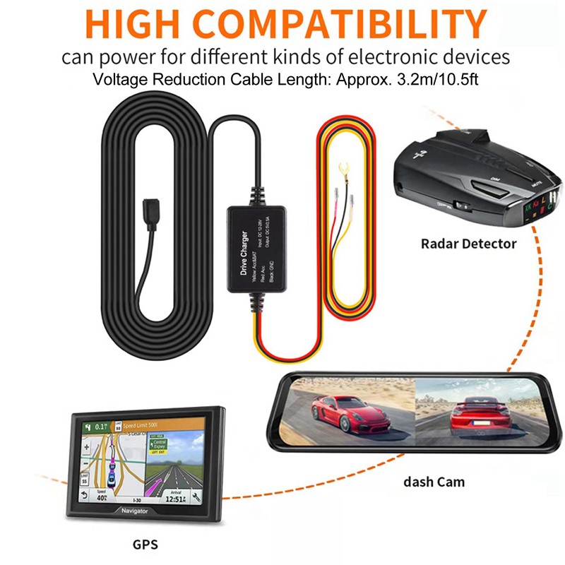 Dash Cam Hardwire Kit 12V‑28V to 5V USB Adapter Overheating