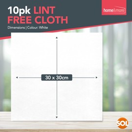 10pk Lint Free Cleaning Cloths | Lint Free Cloths for Oiling Wood, Cleaning Screens, Reusable and Easy to Clean Lint Free Cleaning Cloth, Lint Free Rags, Lint Free Cloths for Cleaning, Lint Free Cloth