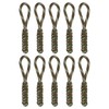 TIXIPEM Zipper Pull Replacement [10PCS] - Woven Paracord Pull Tab