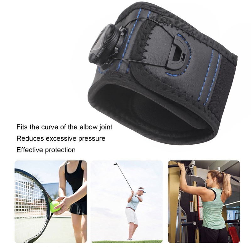 Forearm Tennis Elbow Band Adjustable Single Pain Reduce Knob Compression