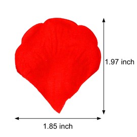 1200 Pieces Red&Pink Rose Petals, Artificial Rose Flowers No-Taste Emulation Rose Petals for Romantic Scenes Wedding Anniversary, birthday, Confession Decoration, Waterproof and Do Not Fade