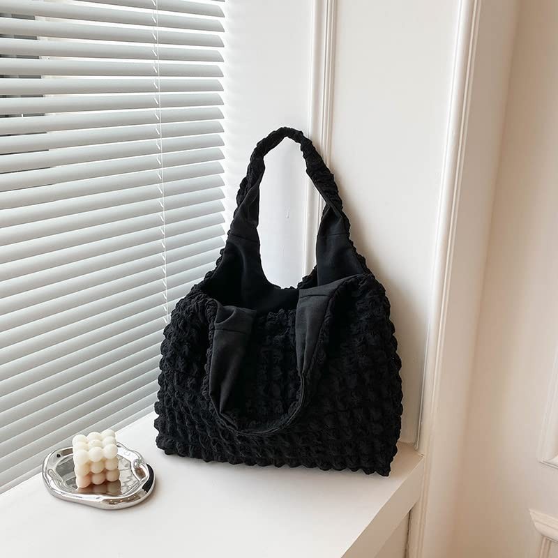 HARJIO Popcorn Bag, Tote Bag, Women's, Quilted, Waffle, Mocomoco, Pocopoco,
