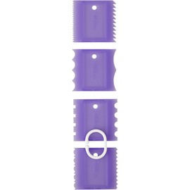 Wilton 4 Pieces Texture Combs Tool, Purple, 11.43x33.02x0.25 cm