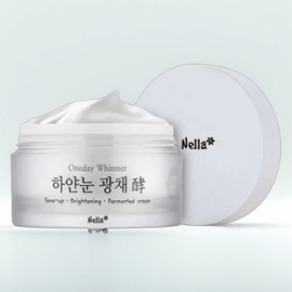 Nella One Day Whitener White Eye Tone Up Glow Fermented Cream 50ml, 1 pack / 넬라 원데이 화이트너 하얀눈 톤업 광채 발효 크림 50ml, 1개