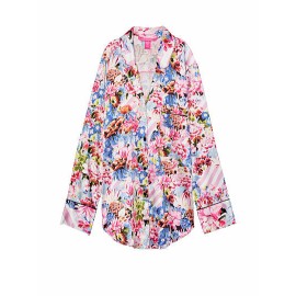 Victoria's Secret x Mary Katrantzou Pajama Shirt Top PJ Sleepwear L ~ Free Bag