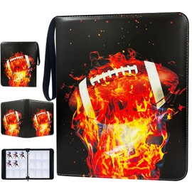 Football Card Binder with Sleeves 900 Pockets, Collectible Football Card Albums, Trading Holder Card Binder for Sports Cards