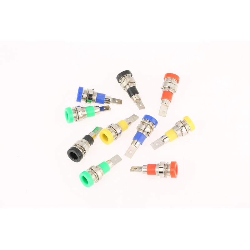10 Pieces Banana Socket for Panel Mounting 4.0 mm Socket