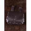 Medieval ULFBERTH Dark Brown Leather Bum-Bag Purse-Medieval