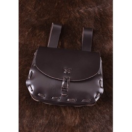 Medieval ULFBERTH Dark Brown Leather Bum-Bag Purse-Medieval