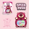 Light Up Pop-it Game Quick Push Bubble Game,Hot Pink Bear