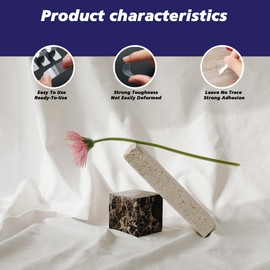 LEOEZX™ (120Pcs)Removable Gel Glue Putty,Clear & removable & no residue Adhesive Double-Sided Waterproof Patch Holiday Decoration Tape Removable Putty for DIY Holiday Decoration Home Office Party Car