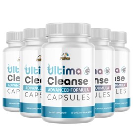 Pelican Vitamins Ultima Cleanse- Oral & Digestive Support- 5 Bottles- 300 Capsules