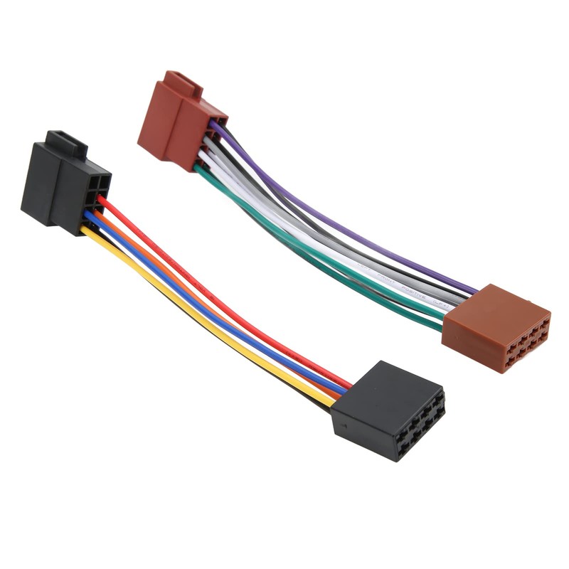 ISO Radio Wire Connector Wiring Harness Adapter Plug Male to