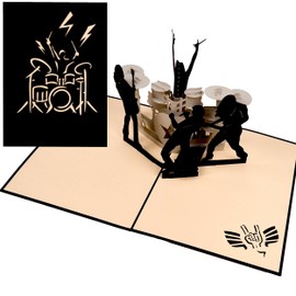 Liebessa 3D Pop Up Card Concert Live Handmade Card for Music Fans Perfect for Birthdays and Special Occasions Unique 3D Effect Includes Envelope for Personal Message