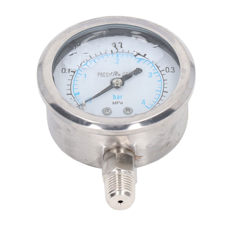 Vacuum Pressure Gauge Shockproof Radial Stainless Steel Case for Industrial