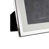 Frametigo Silver Plated White Mount Photo Frame - Fits Photo