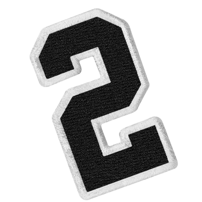 EmbTao Tactical Numbers Patch Embroidered Badge Applique Fastener Hook and