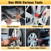 BOEN 1/2" Drive Impact Lug Nut Socket, 7 Pieces Non-Marring