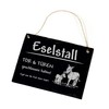 Dekolando Donkey Sign Slate Engraved - Donkey Stable Gate &