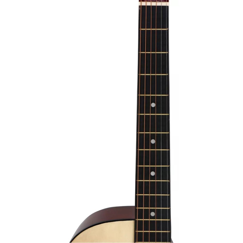 Breezee Market Guitarra Acustica Curva 38 Pulgadas Accesorios Funda Correa
