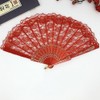 LOYELEY 2pcs Folding Lace Fan Flower Fan Dance Dance Spanish
