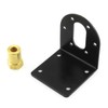 DGZZI Gear Reduction Motor Holder 1Set Black 37mm DC Geared
