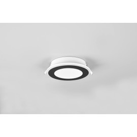 Trio Leuchten Aura 652410132 LED Recessed Light Plastic Matte Black with 10 Watt LED