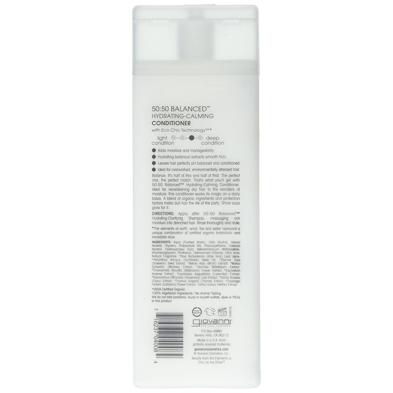 Giovanni Eco Chic Cosmetics – 50/50 Balanced Hydrating and Clarifying Conditioner – 250 ml