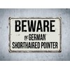 Deerts 290VS Beware of German - Señal de Metal Retro