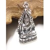 Unisex Sterling Silver Buddha Pendant - Protection Symbol - Good