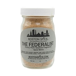 Boston Spice The Federalist Handmade Mix Seasoning Dry Rub Blend Seafood Pork Poultry Vegetables Ribs Wings Chicken Shrimp Smoker BBQ Oven 1/2 Cup Spice wt. 2.5oz/72g Jar