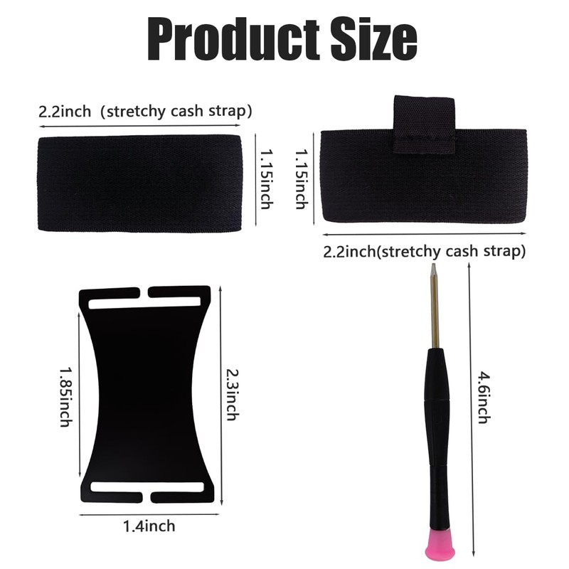 nsgglecher Wallet Replacement, Elastic Cash Strap Replacement for Wallet,Metal Wallet