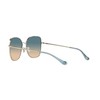 Coach HC7133 Sunglasses, Shiny Light Gold/Blue Yellow Gradient, 57 mm