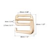 sourcing map Metal Webbing Strap 0.98 Inches 25 mm G-Hook