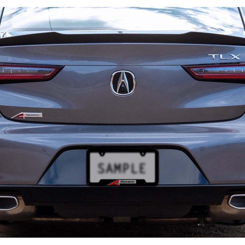ACURA TLX A-SPEC License Plate Frame - UV Printed ON