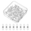 PATIKIL Eyeglass Chain End, 60 Pcs Adjustable Round Eyeglass Chain