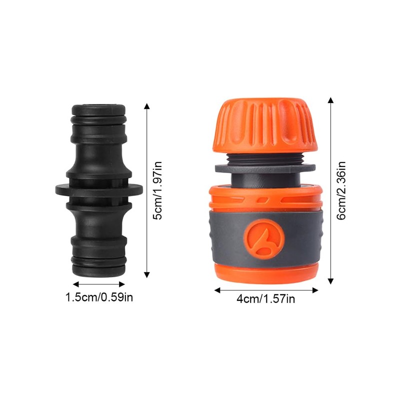 Hose Coupling Set of 3 13 mm Hose Connector with