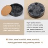 SIPARUI Marble Wine Bottle Coaster with Absorbent Cork Spacer for