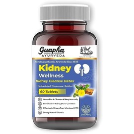 Generic Senta Ayurved Kidney Wellnes | Kidney & Bladder Cleanse Detox | Urinary Tract Infection (UTI) | with Herbal Extracts of Pashanbhed, Palash Pushp, Punarnava, Gokhru | 60 Tablets |