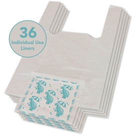 Kalencom Universal Potty Liners - Disposable Potty Liners for Toddlers - Absorbent and Leakproof - Compatible with Potette Travel Potty and Most Standard Toddler Potties - 36 Count