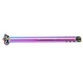 Bike Seatpost Double Track Anti Skid Slot Clear Scale CNC Cutting Aluminum Alloy Road Bike Seatpost for Mountain Bikes Dazzling 31.6mm