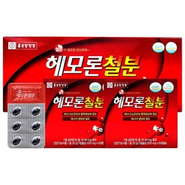 Jongkundang Health 종근당 헤모론철분 120c 철분 체내 산소운반 혈액생성에필요 Jongkundang Hemoron Iron 120c Essential for Iron Transportation and Blood Production in the Body