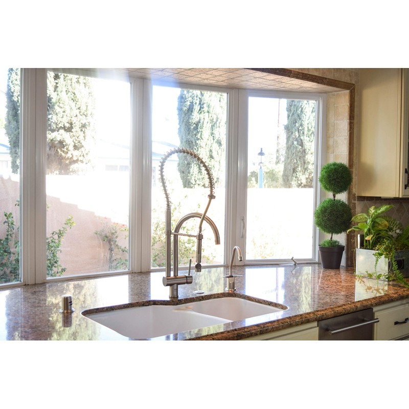 d-c-fix 338-0011-2PK Privacy Glass Reusable Static Cling Window Film, Frost,