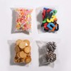 200Pcs Small Zip Plastic Bags, 3.5 x 5 Inches Resealable