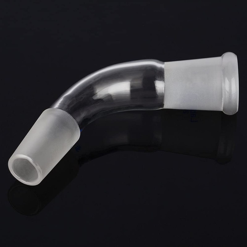 Labasics Distillation Distillator Adapter, Glass Distillator Lab Adapter 105 Bend