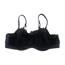 Victoria's Secret Pink Women's Lace Unlined Bralette Small Black
