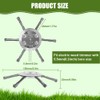 OFFCUP Steel Wire Trimmer Head, 2pcs 6 Head Grass Trimmer