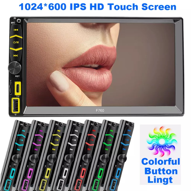 YuanTing Double 2Din Car Stereo Radio 7" screen Player Bluetooth