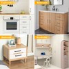 GOTRUST 12PCS Kitchen Cabinet Handles128mm Hole Centre, Matt Black Cupboard