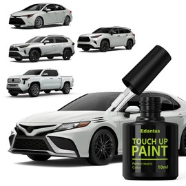 Edantas 089 Wind Chill Pearl Touch Up Paint for Toyota Cars, Professional Auto Touch-up Paint Scratch Repair Kit, Automotive Paints Exact Match Compatible with Camry/Corolla/RAV4/Tacoma/Highlander